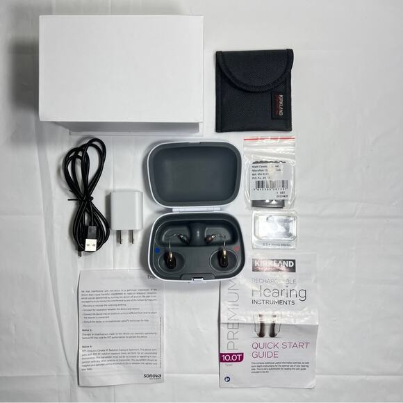 Kirkland Signature | Premium Rechargeable Hearing Aids Bluetooth KS 10.0 TCoil - Picture 1 of 10